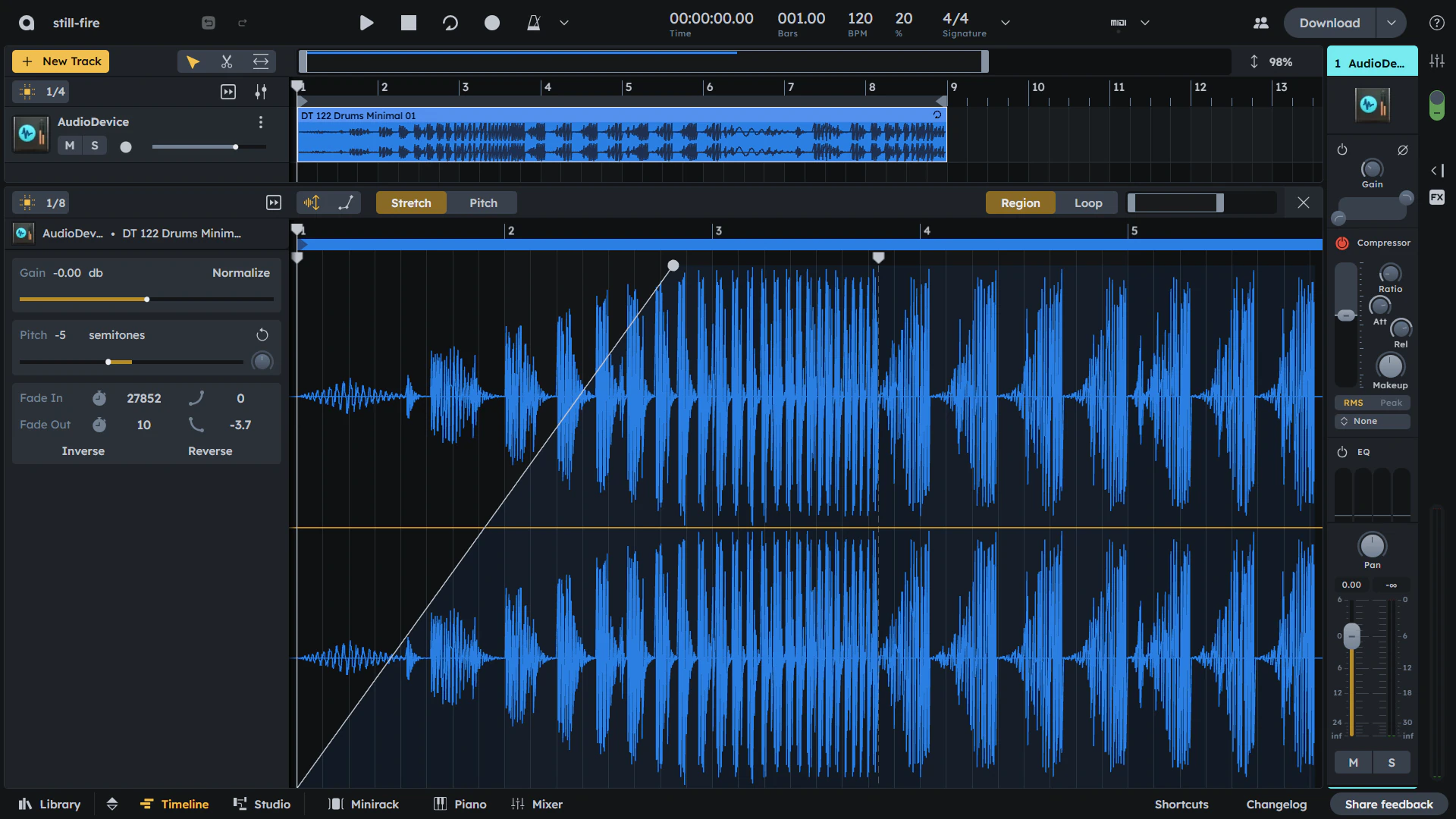Audio Editor Interface