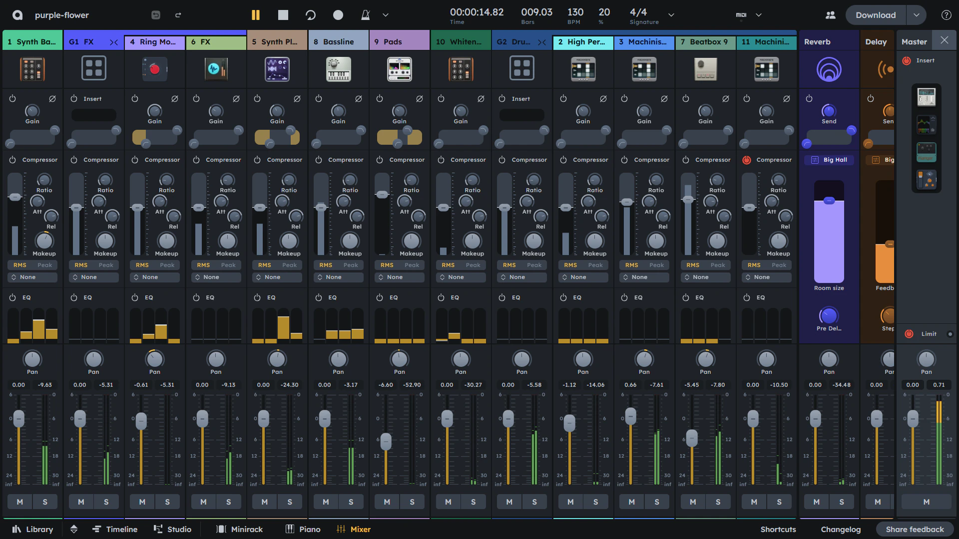 Mixer Console Interface
