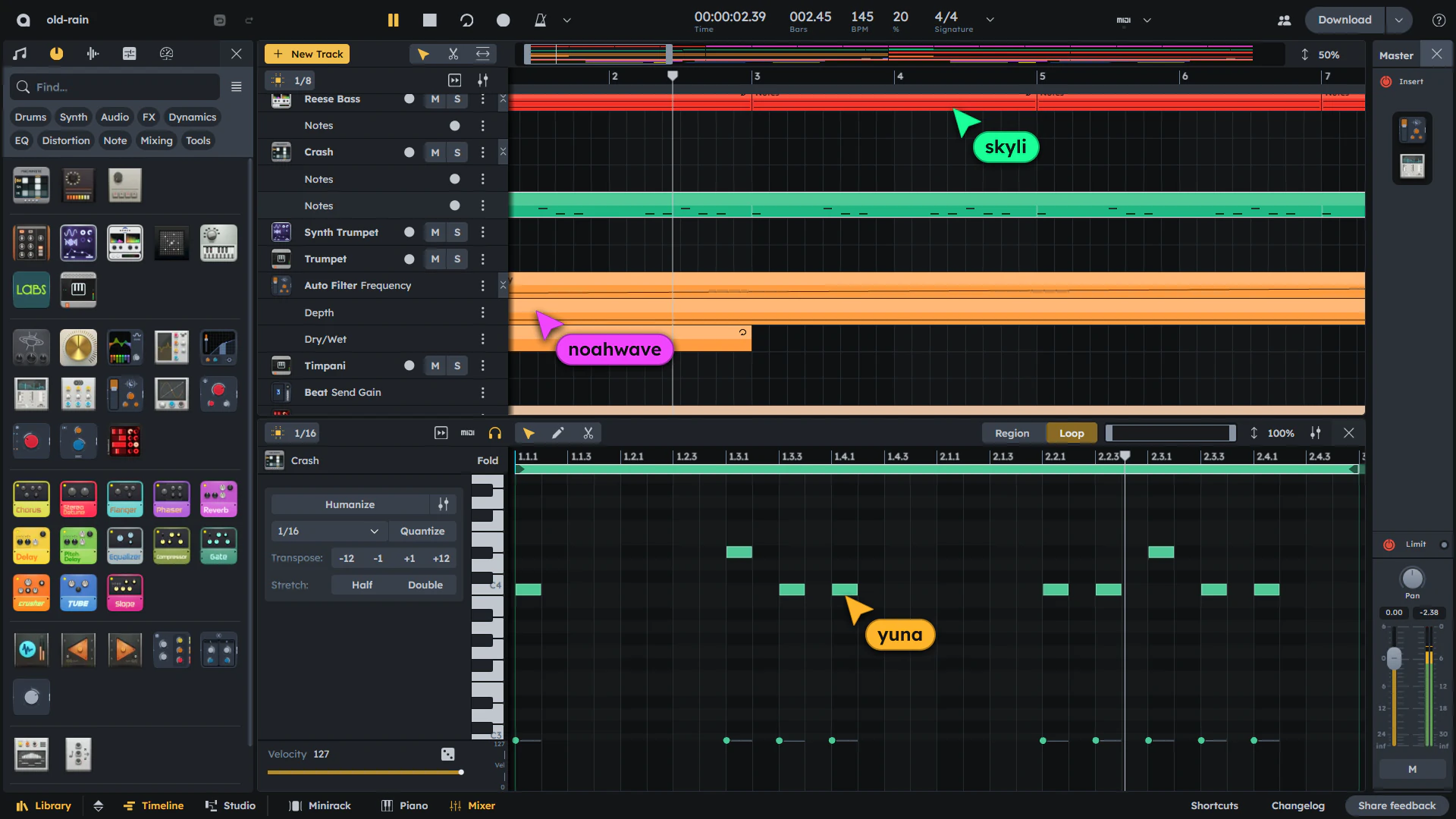 Audiotool Studio Interface