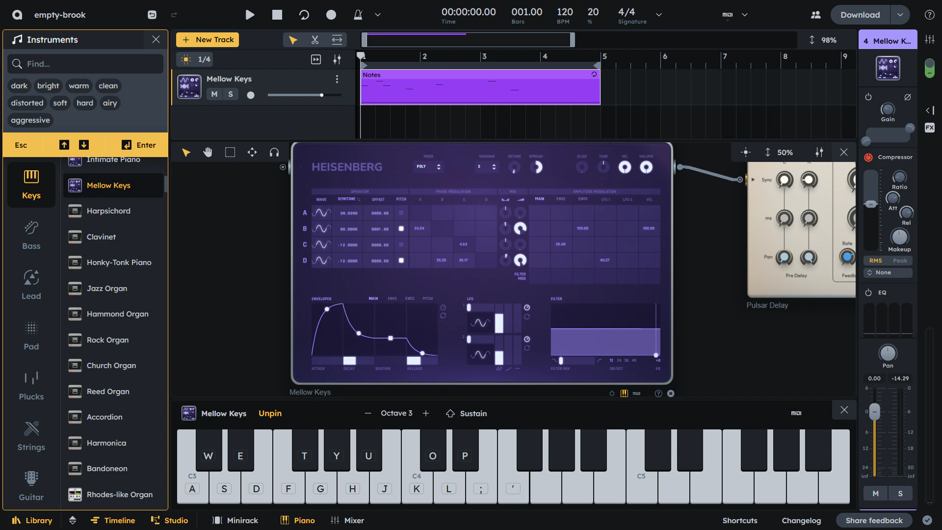 Cloud Sound Library Interface